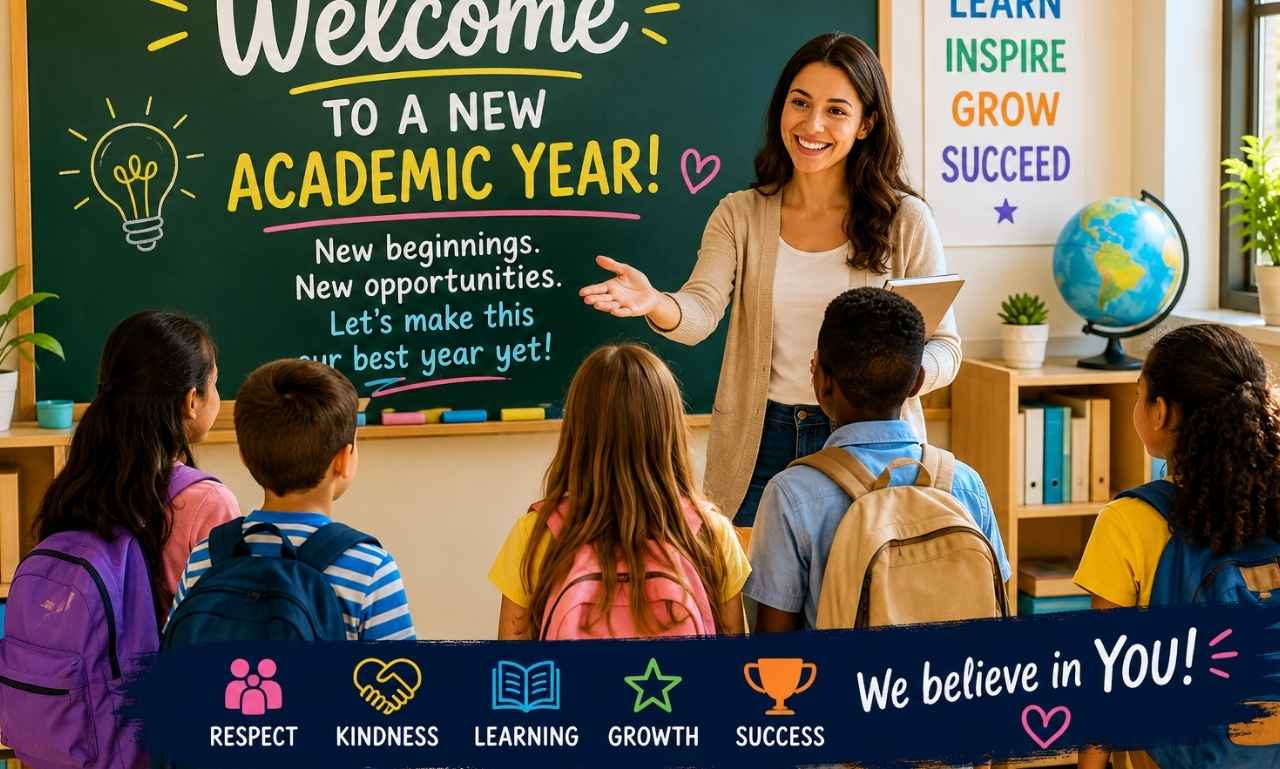 welcome note for students for new academic year