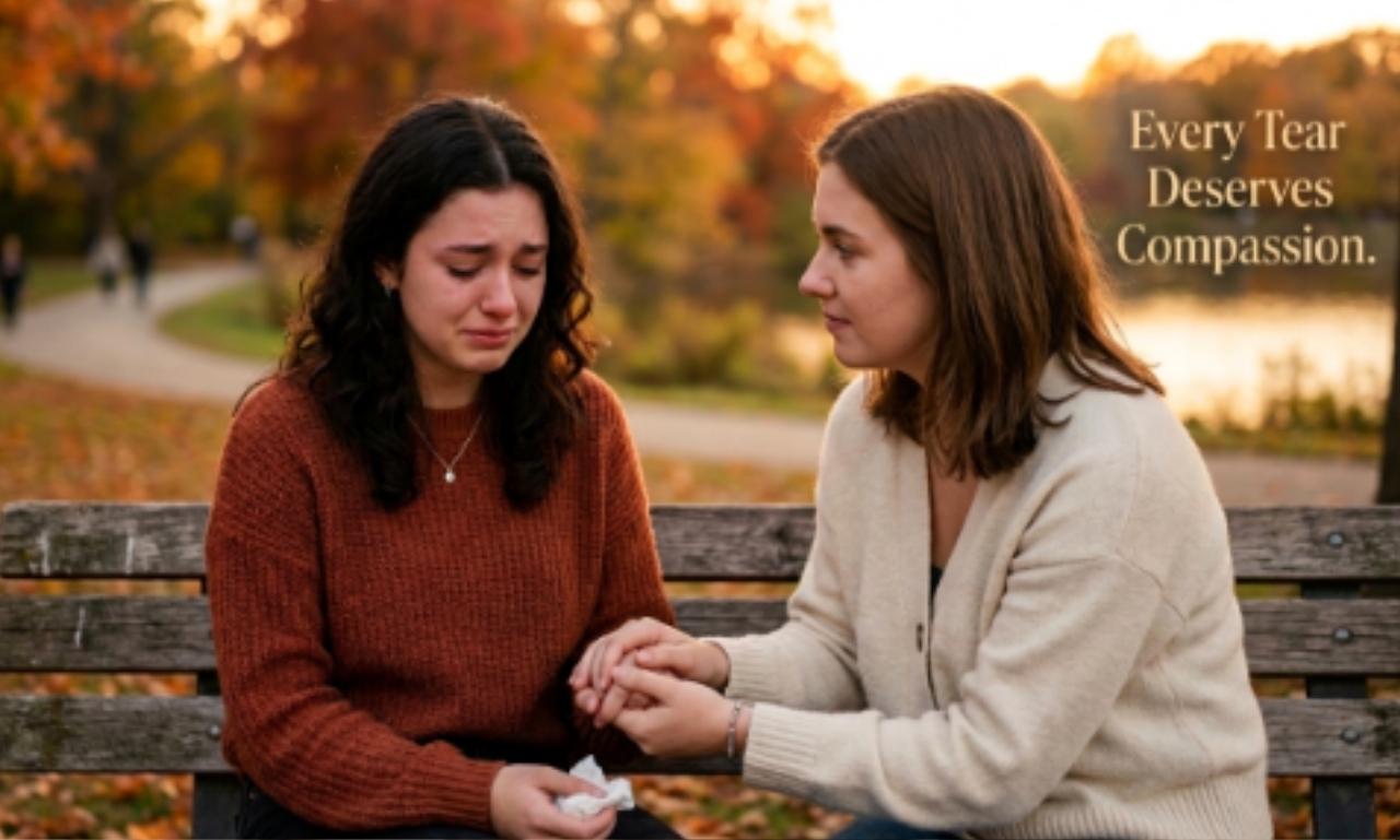 what to say when someone is crying