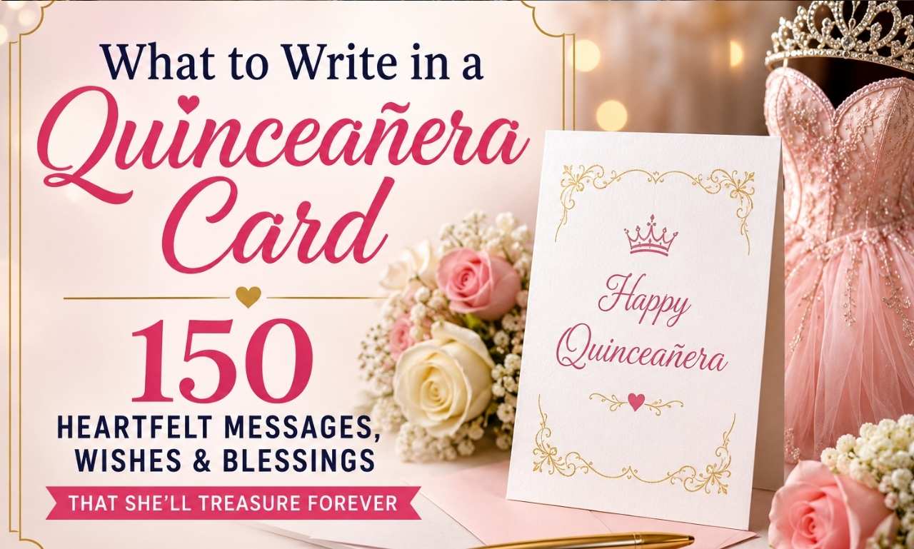 what to write in a quinceanera card