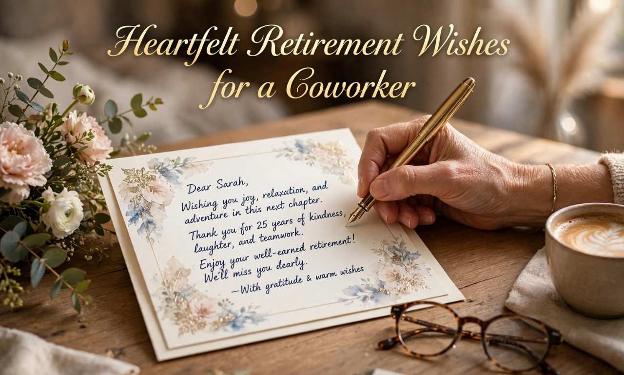 what to write in a retirement card for a coworker