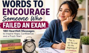 words to encourage someone who failed an exam