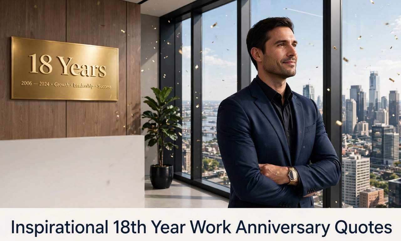 18th year work anniversary