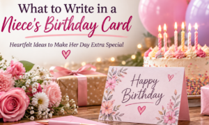 what to write in a niece's birthday card
