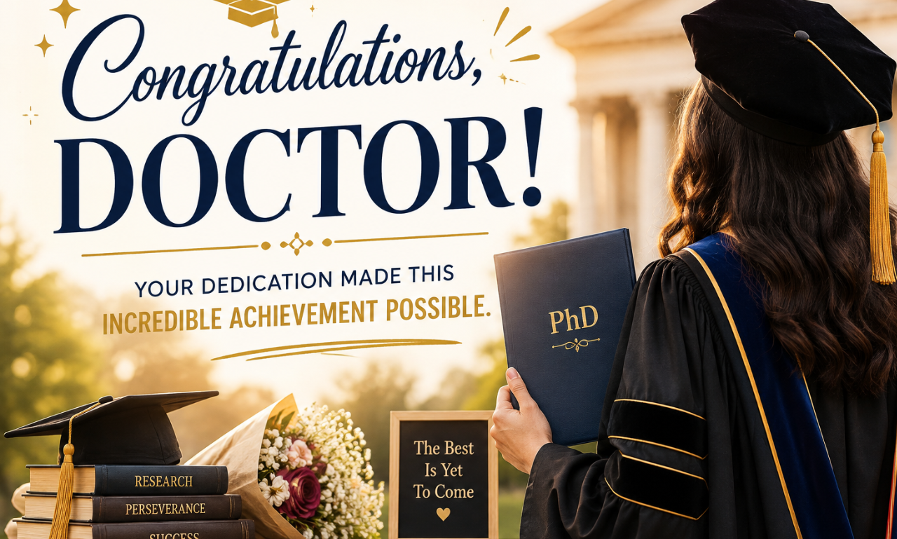 congratulations phd