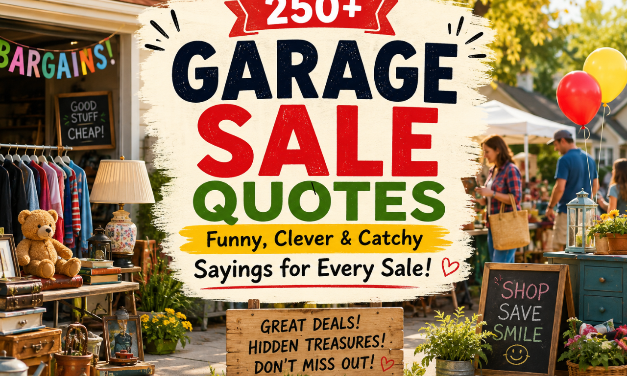 garage sale quotes