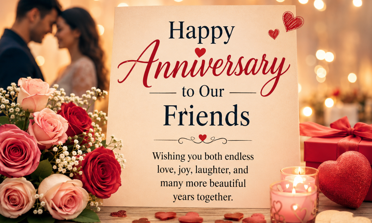 happy anniversary to our friends