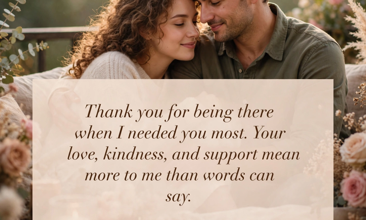 heart touching appreciation message for him