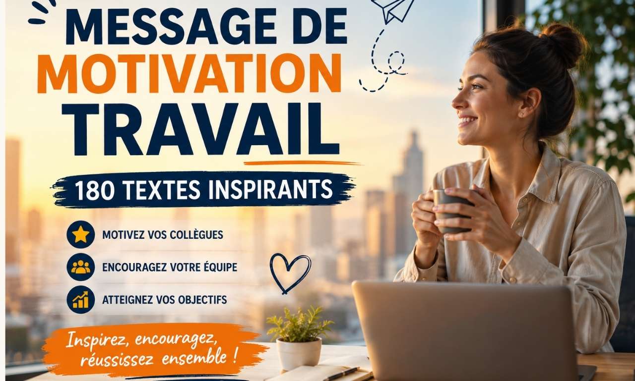 message de motivation travail