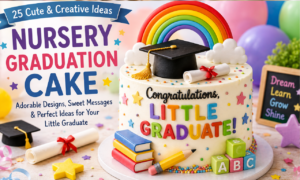 nursery graduation cake
