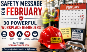 safety message for February
