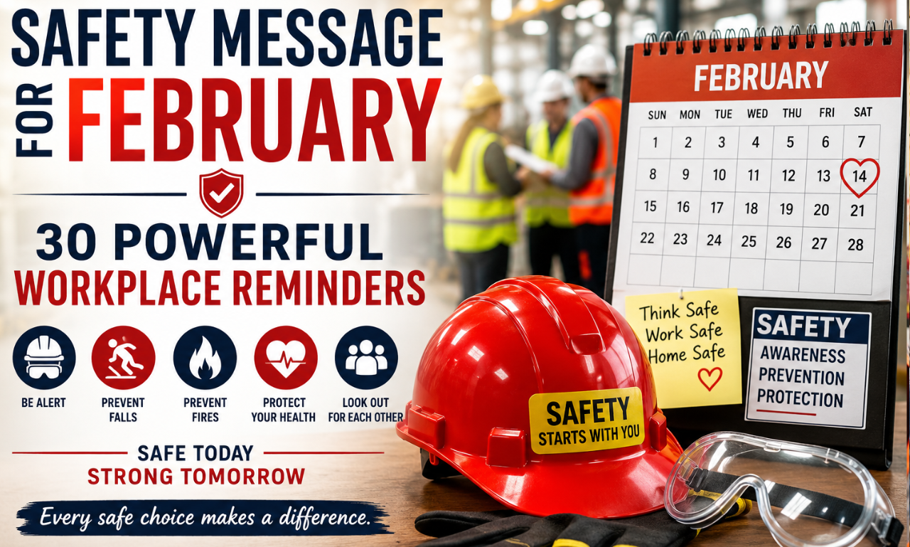 safety message for February