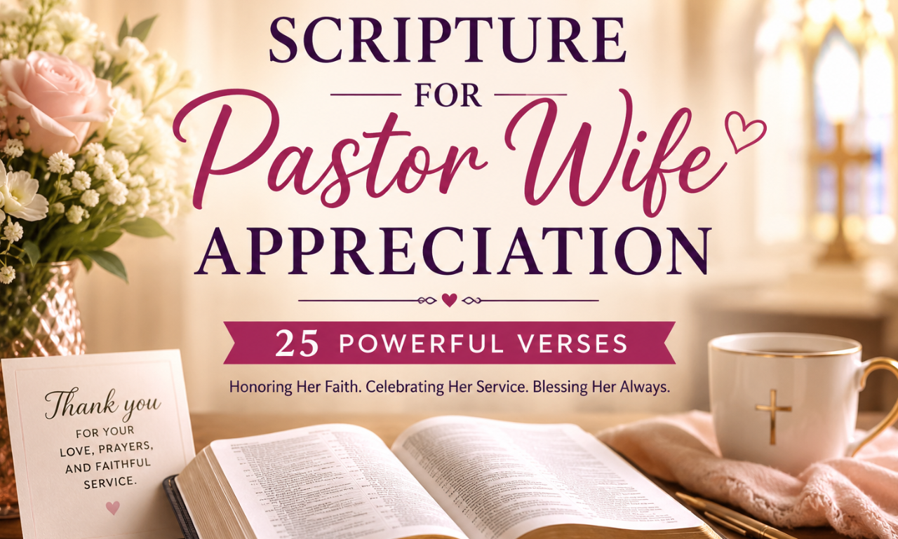 scripture for pastor wife appreciation