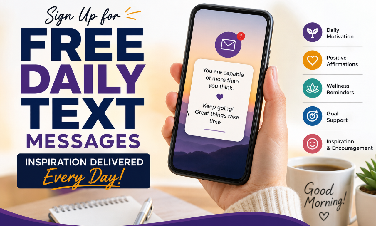 sign up for free daily text messages
