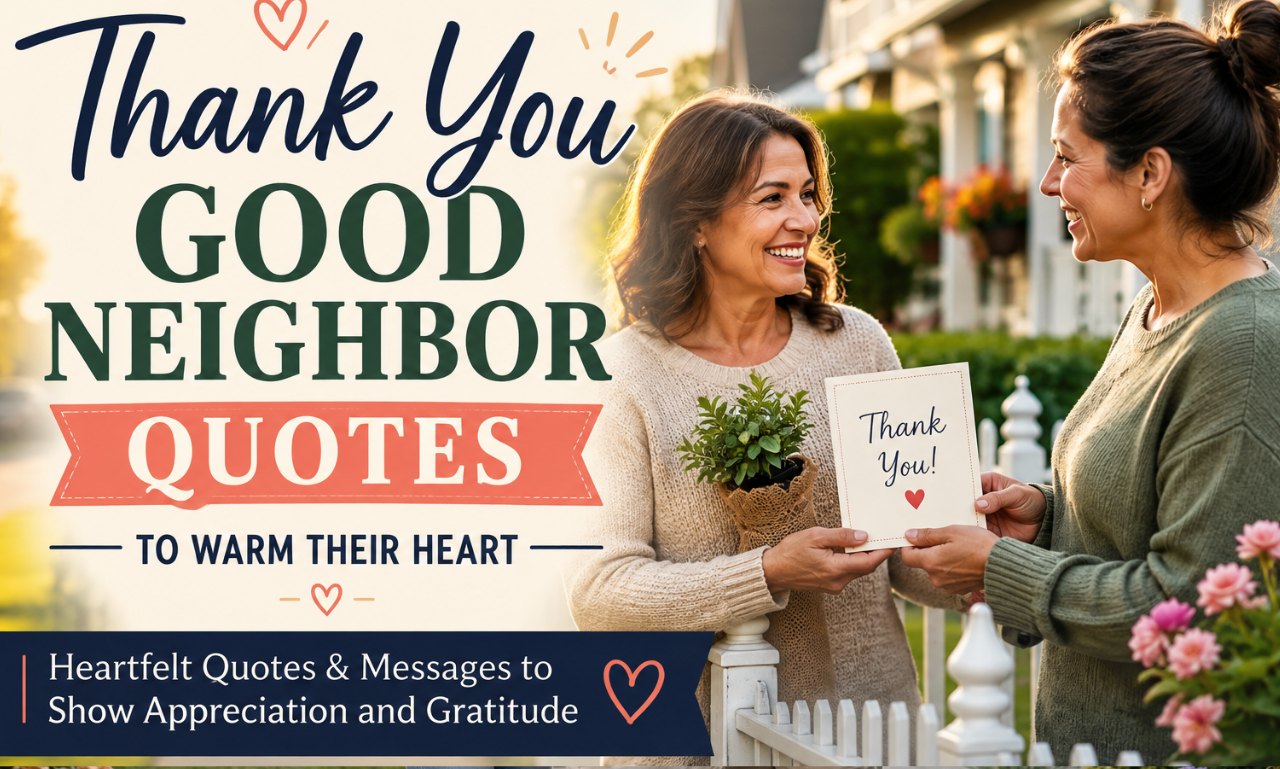 thank you good neighbor quotes