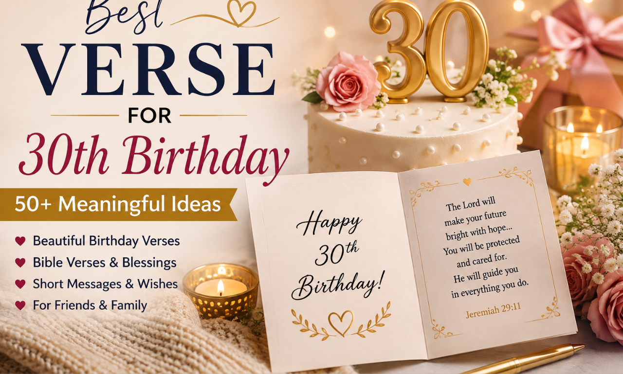 verse for 30th birthday