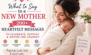 what to say to a new mother