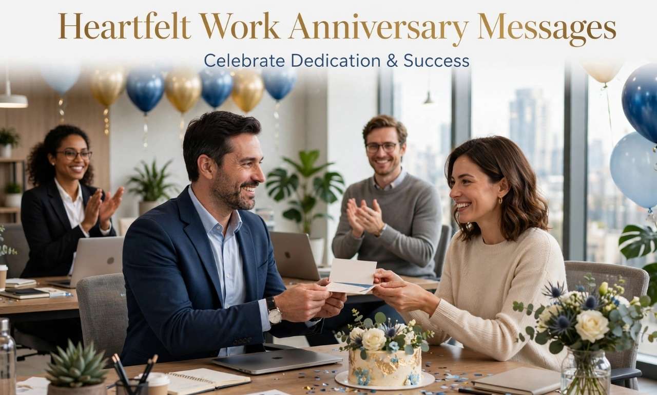 work anniversary messages to employee